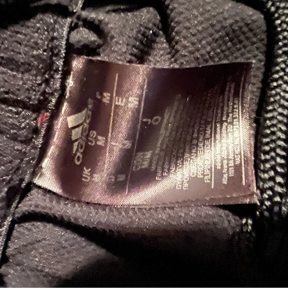 Red striped Adidas track pants, like new Women’s Medium $25 - Picture 2 of 2